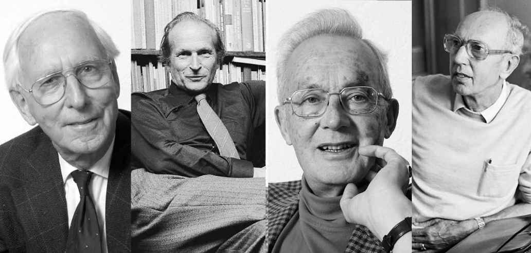 Lex Bos, Dieter Brüll, Rudolf Mees en Adriaan Deking Dura